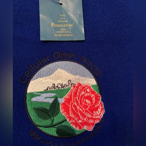 NWT Vintage Limited Ed Portland Rose City Pendleton Blanket 52 x 70 Virgin Wool - Picture 9 of 10